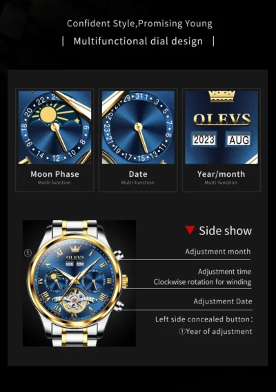 OLEVS Men’s Watches Business Dress Automatic... Artikel  direkt vom Hersteller Weltweit A1Markt.de