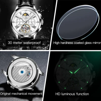 OLEVS Men’s Watch Mechanical Watches Men Automatic... Artikel  direkt vom Hersteller Weltweit A1Markt.de