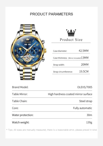 OLEVS Men’s Watches Business Dress Automatic... Artikel  direkt vom Hersteller Weltweit A1Markt.de