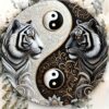 Yin Yang Bengal Tiger Metallschild – Harmonische... Artikel  direkt vom Hersteller Weltweit A1Markt.de